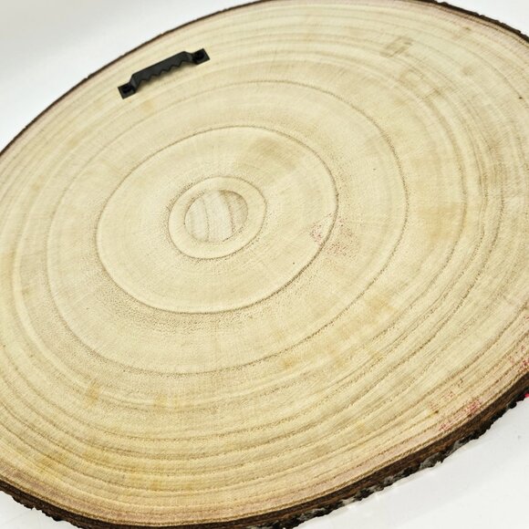 American Eagle wood burned colored art 18x11x.75 inch, oval, live edge - Picture 6 of 6